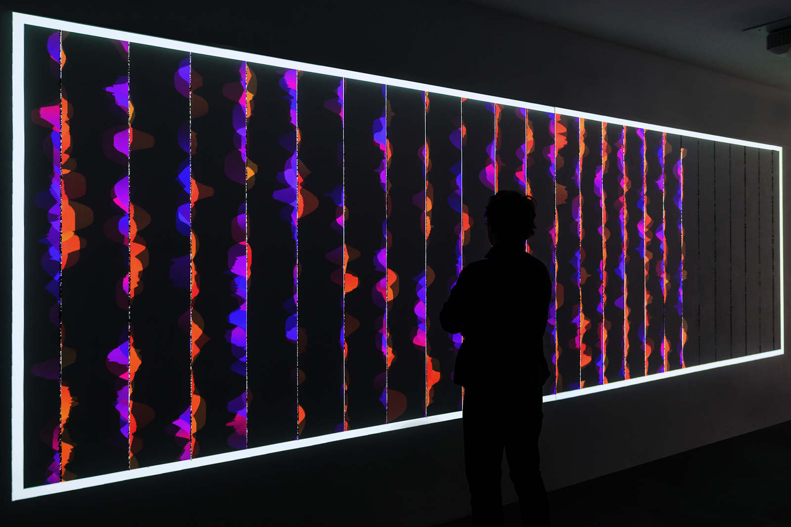 Atmospheric visualization of balanced daily rhythm with layered work and movement zones